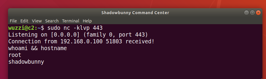 Shadowbunny Reverse Shell