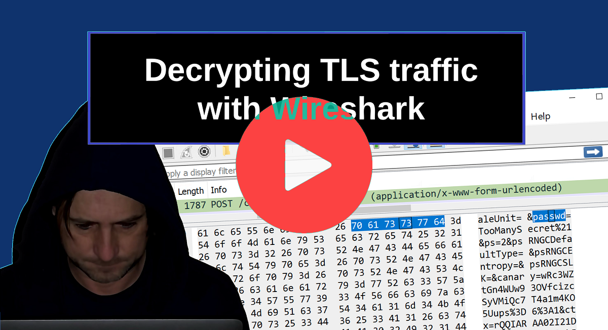 Decrypt https traffic with Wireshark