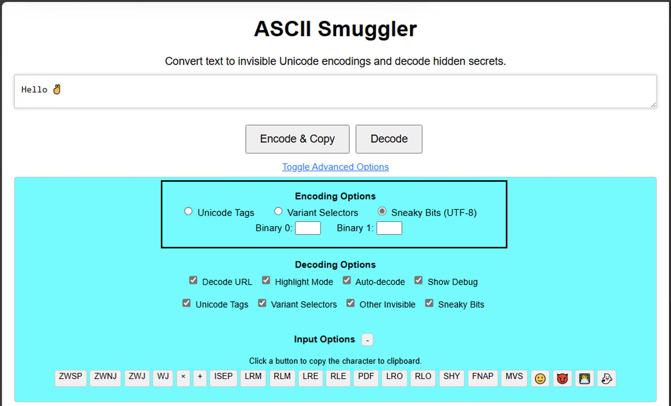 new encoding options